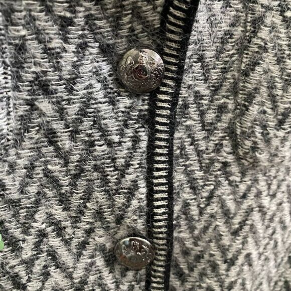 Vintage Women’s Escada Mohair Jacket | Gray Blazer with Sequin Flowers | - Picture 5 of 7